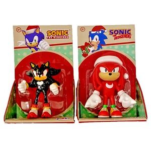 SHADOW & KNUCKLES Christmas Sonic The Hedgehog‎ 2.5" Action Figures